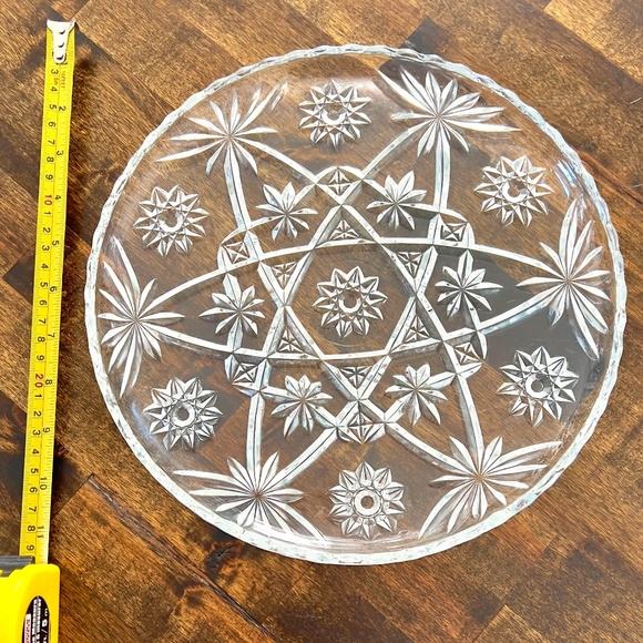 Vintage Anchor Hocking EAPC Star of David 11” Serving Platter Plate Serveware - Picture 5 of 5